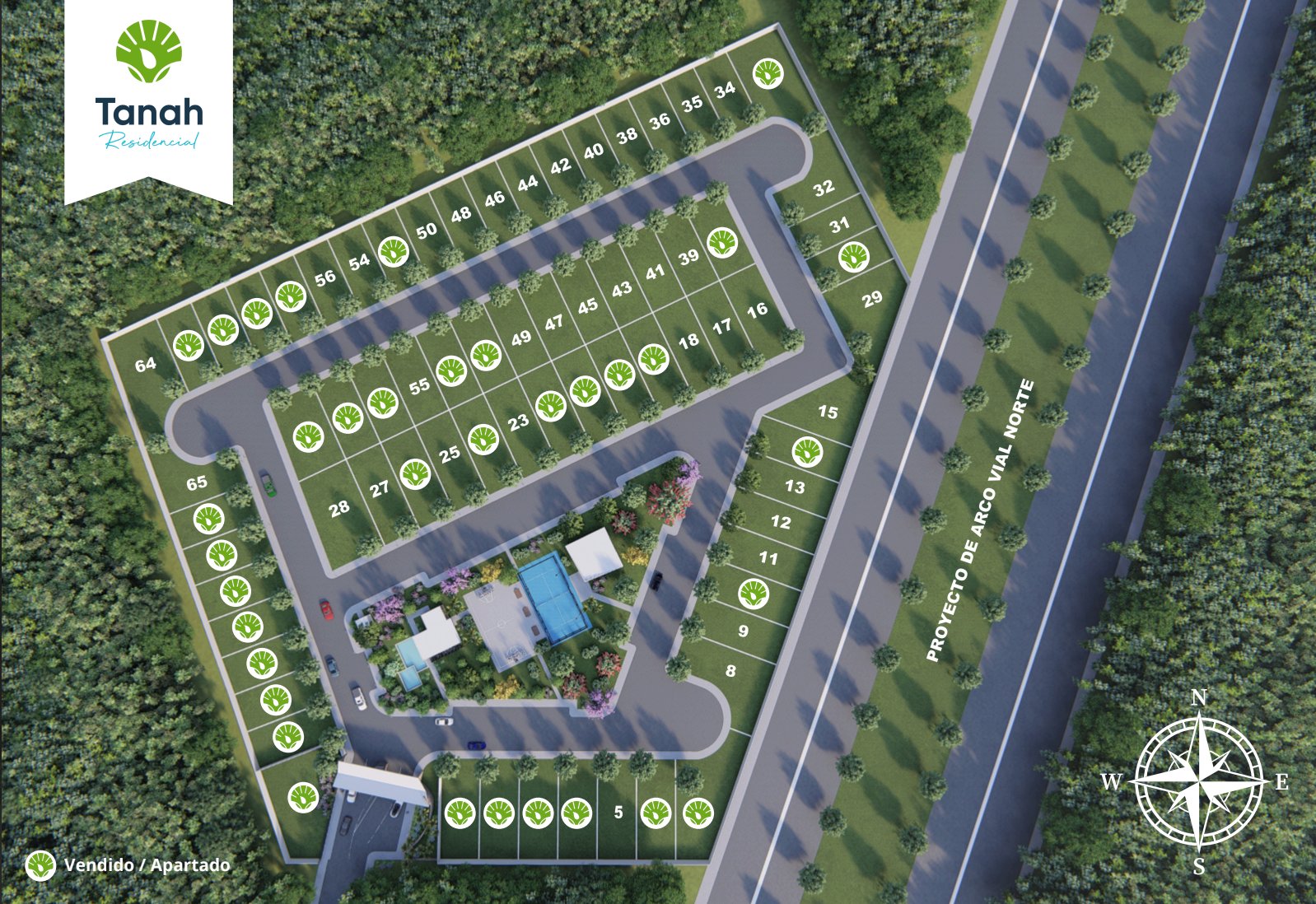 Disponibilidad Tanah Residencial masterplan